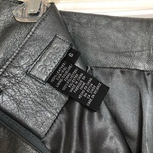 BCBG Leather Skirt, Size 6